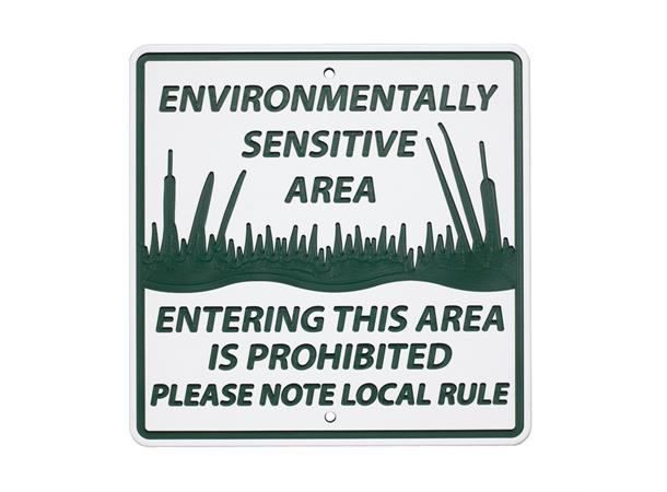 12" x 12" Green Line Sign Environmentally Sensitive Area SG10341